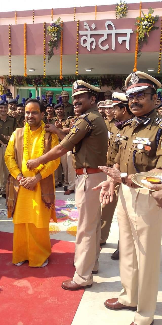 Honoured at a police department event
